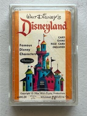 Walt Disney's Disneyland Vintage 1964 Card Game by Whitman - Factory Sealed